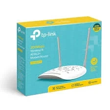 مودم وراوتر TP-Link 8961 المتكامل بسرعة 300 ميجابت/ثانية، يمنحك اتصال إنترنت مستقر وتغطية لاسلكية واسعة بفضل الهوائيين المزدوجين. الحل المثالي والعملي لربط أجهزتك في المنزل أو المكتب بكل كفاءة وسهولة.