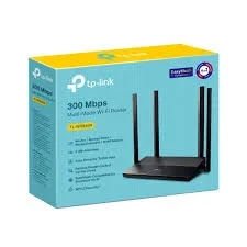 ROUTER TPLINK 846 راوتر لاسلكي تي بي لينك بسرعة 300 ميجابت، يقدم تغطية إضافية محسنة واستقراراً أعلى للشبكة اللاسلكية