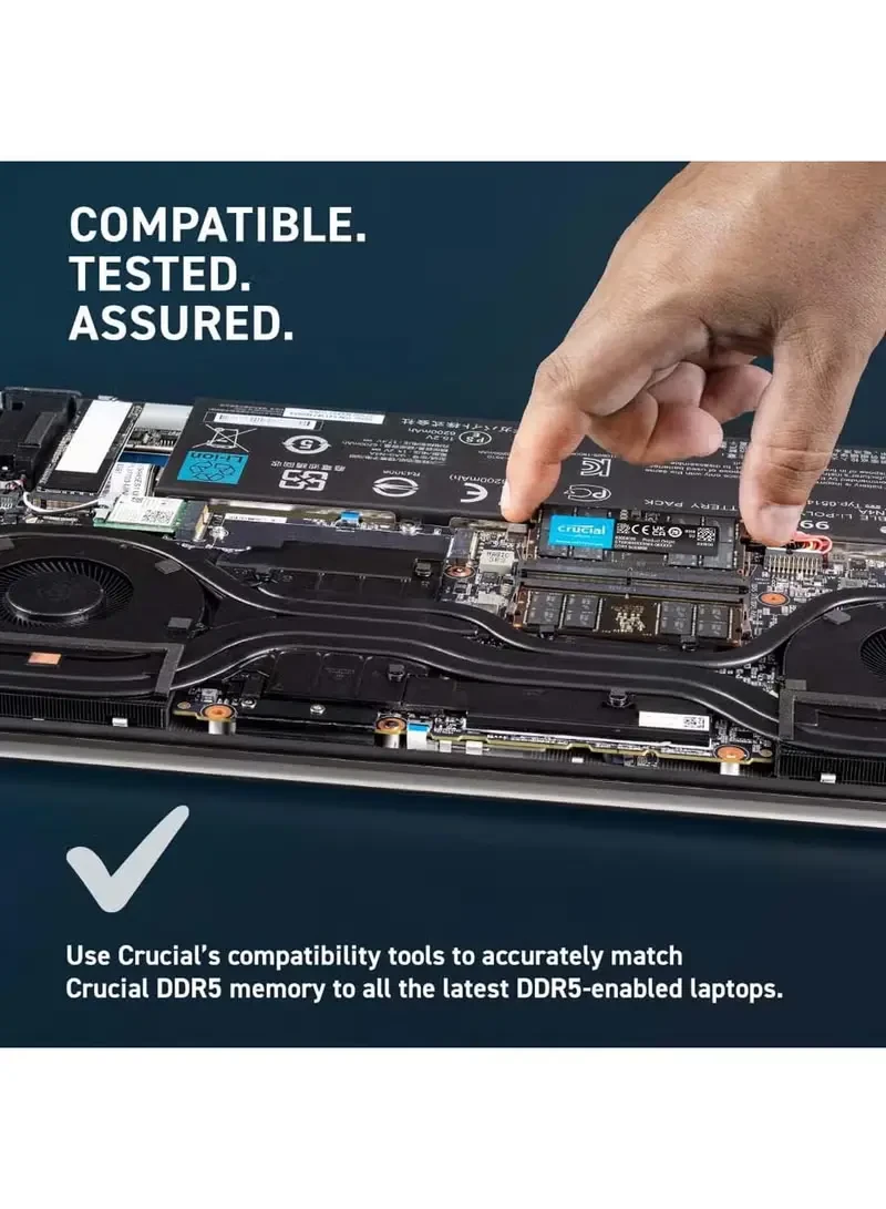 ذاكرة الوصول العشوائي 32 جيجابايت DDR5 5600 ميجا هرتز  لابتوب