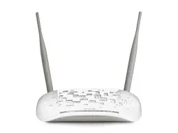 مودم وراوتر TP-Link 8961 المتكامل بسرعة 300 ميجابت/ثانية، يمنحك اتصال إنترنت مستقر وتغطية لاسلكية واسعة بفضل الهوائيين المزدوجين. الحل المثالي والعملي لربط أجهزتك في المنزل أو المكتب بكل كفاءة وسهولة.